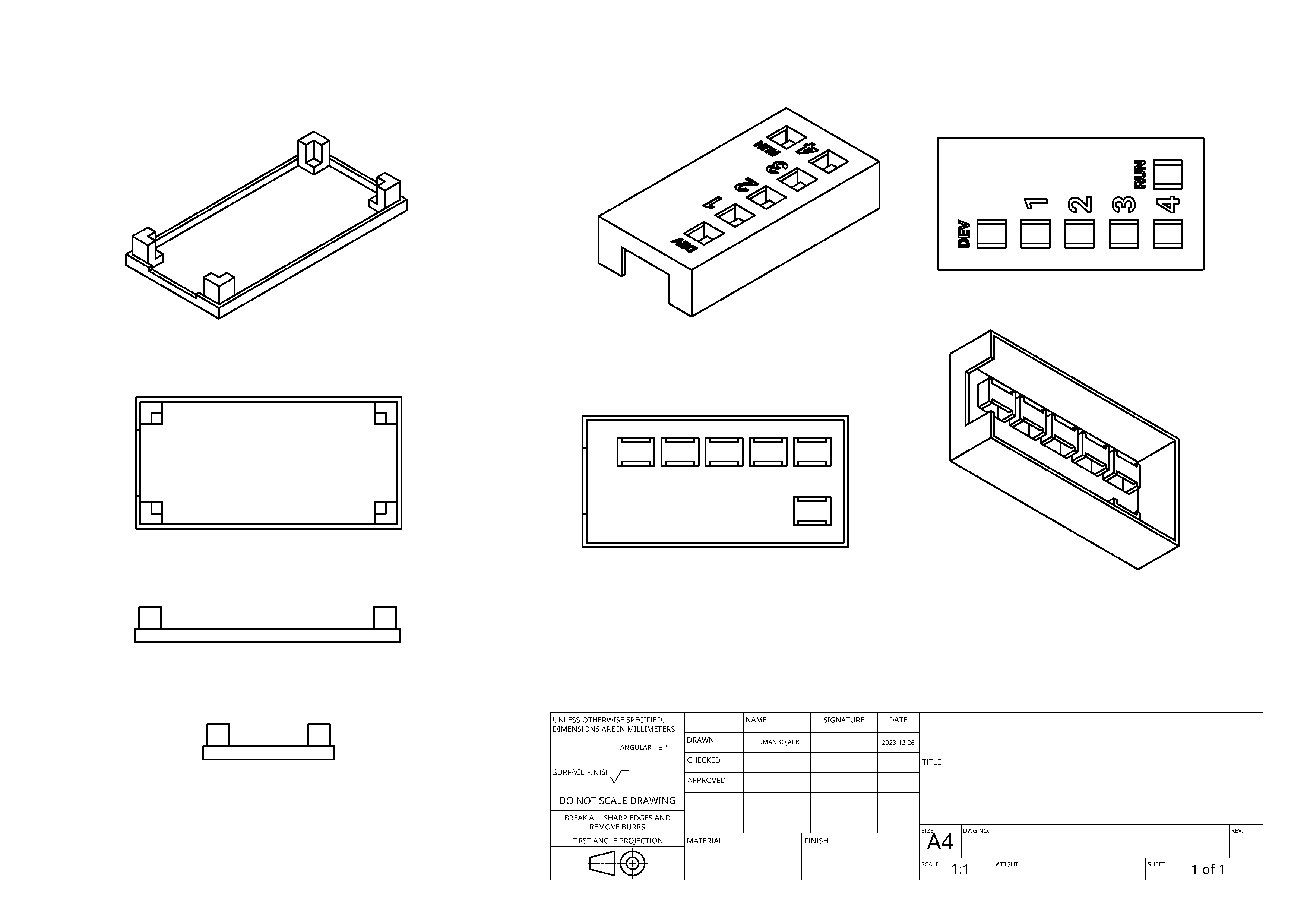 The final version of the case on onshape