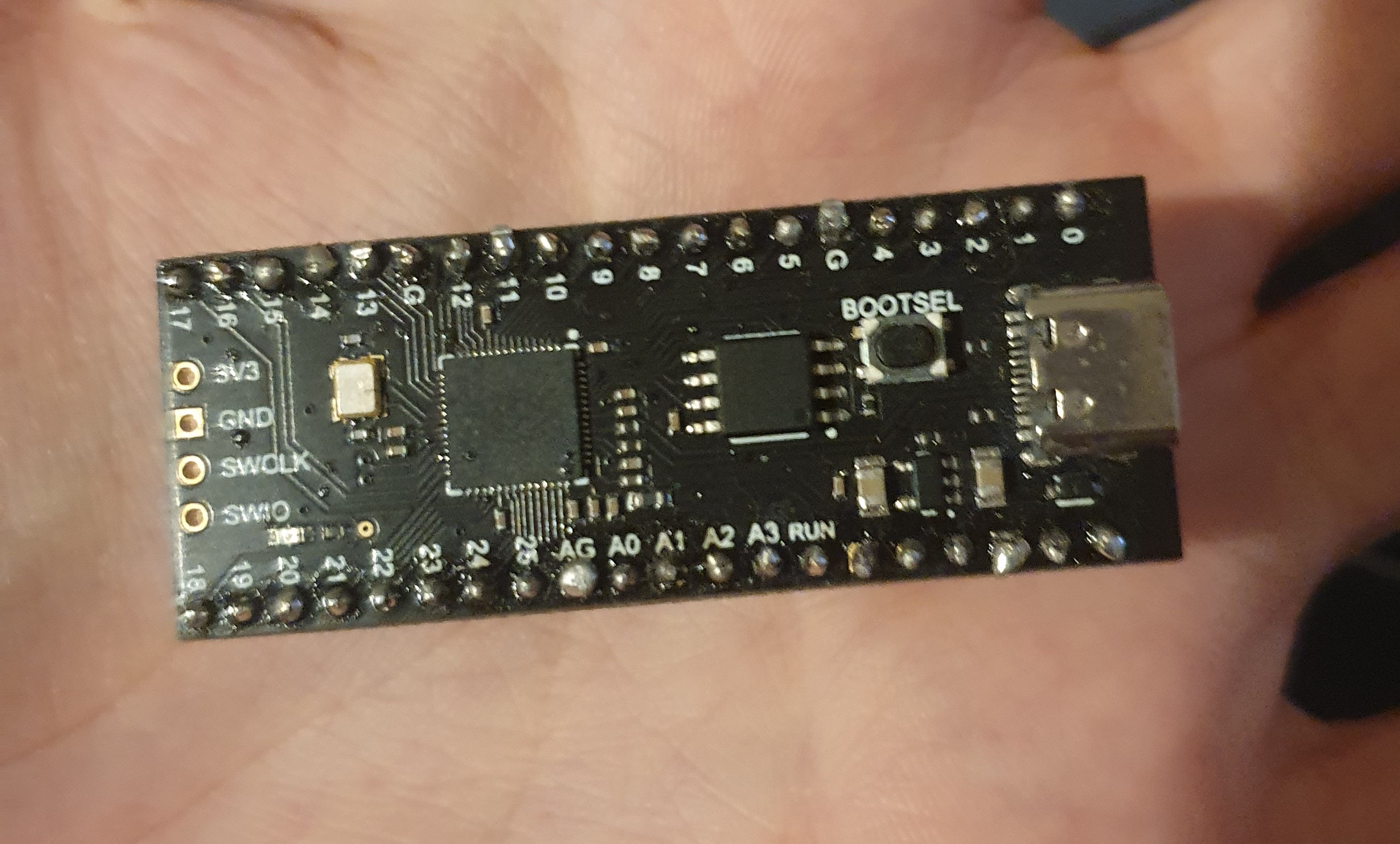 The raspberry pi pico microcontroller